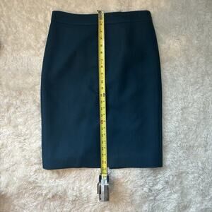 J.Crew Women’s Teal 100%‎ Wool Lined Straight Pencil Skirt Size 4